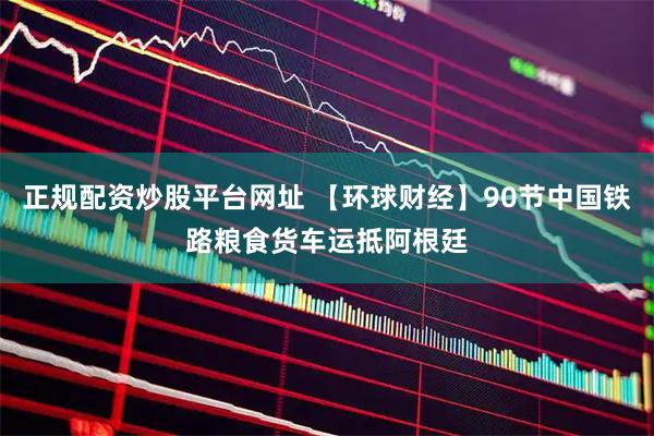 正规配资炒股平台网址 【环球财经】90节中国铁路粮食货车运抵阿根廷